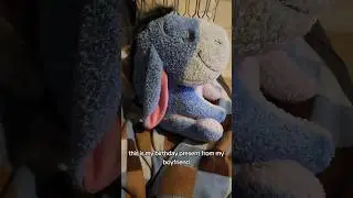 Weighted Eeyore Birthday Present. I just keep getting his soft ears. #birthday #gift #eeyore
