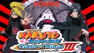 #NarutoShippuden Clash Of Ninja Revolution 3 #Itachi & #Deidara Combos #3