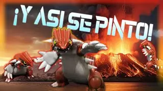 IMPRESION Y PINTURA DE GROUDON |  Paso a paso