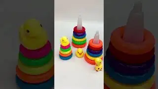 Пирамидки для весёлого изучения цветов и Форм #toys #игрушкидлядетей