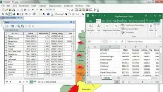 Join and relates excel table with attribute table in ArcMap | ArcGIS Tutorial | ArcGIS Basics
