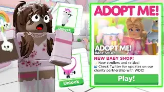 Buying All The New Strollers Inside The New Baby Shop || Adopt Me! Roblox