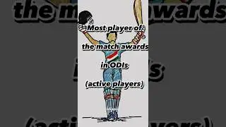 Most player of the match awards in ODIs #shorts #viral #short #ytshorts #youtubeshorts #viratkohli