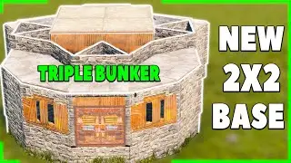New 2x2 Rust Base Design 2022 (TRIPLE BUNKER)