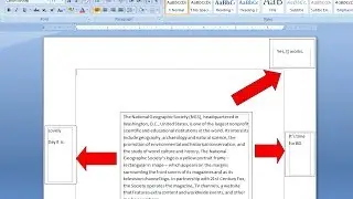 How to Write Oustide The Margin in Microsoft Word