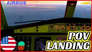 LaGuardia SUNSET Landing A320 Cockpit POV | X Plane 11 2021 HD