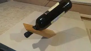 Как сделать подставку держатель для бутылки вина из натурального дерева