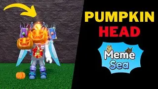 How To Get Pumpkin Head in Meme Sea | Pumpkin Head Accessory