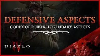 DIABLO 4 - DEFENSIVE DRUID LEGENDARY ASPECTS - Codex of Power, Diablo IV