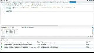 Create table using min and max commands in MYSQL.