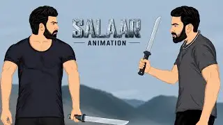salaar action scean animation || prabhas, prithviraj,prasaanth neel, NI animation