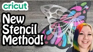 New Cricut Stencil Method | Butterfly Stencil