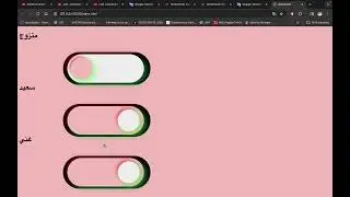 Designing Switch toggle button simple prohect HTML, CSS & JS