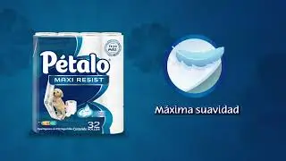 Papel higiénico Pétalo Maxi Resist 32 rollos de 220 hojas dobles c/u