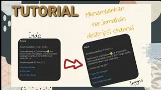 TUTORIAL CARA MENAMBAHKAN TERJEMAHAN PADA DESKRIPSI CHANNEL