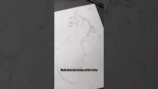 Draccooooon. #art #wip #dragonhybrid #raccoon #sketch #artist #drawing #darkart