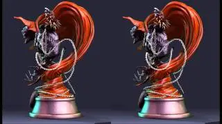 3D cross eye HD - guti's Hell Spawn Bust