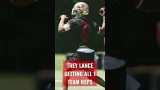 Trey Lance getting all 1st team reps at OTA's