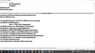 Power BI Service Tutorial in Telugu for beginners