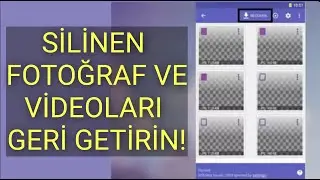Telefonda Silinen Fotoğraf Ve Videoları Geri Getirme! (Kaybolan fotoğrafları geri getirme)