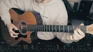 Wonderful Tonight by Eric Clapton - Fingerstyle Guitar Lesson - On Screen Tabs (DADGAD TUNING)
