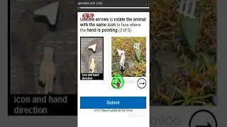Use the arrows to rotate animal with the same icon to face where the hand is pointing