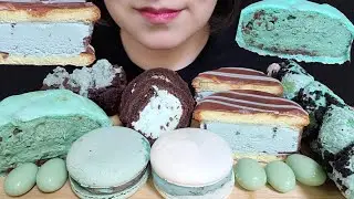 민트 초코 디저트 먹방 Mint Choco mukbang