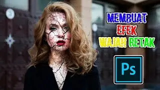 Cara Edit Foto Efek Wajah Retak - Tutorial Photoshop
