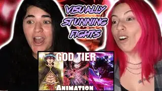 Top 10 Visually Stunning Anime Fights 🔥 🔥 - REACTION!!!