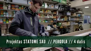 Projektas STATOME SAU // PERGOLA // LED profilio įleidimas ir laidų paslėpimas