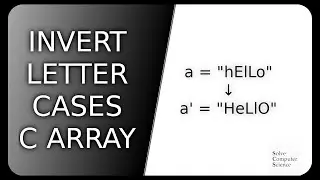 Invert letter cases of a string in C