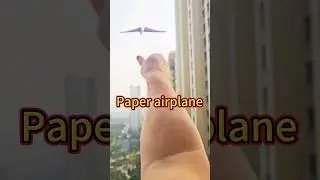 #shorts Throw a cool paper airplane that flies high and far
