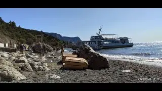 Серебряный пляж (Ближний) в Балаклаве. Морская прогулка на катере Фотон