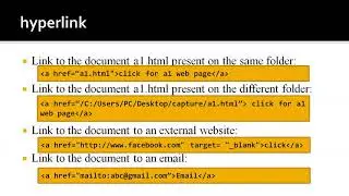 8  Hyperlinks and image tag