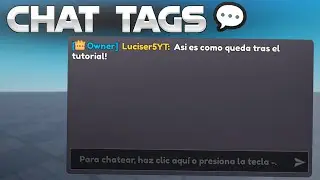 Como hacer Chat Tags en Roblox Studio 💬