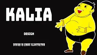 cartoon Character design in adobe illustrator make Kaliya character