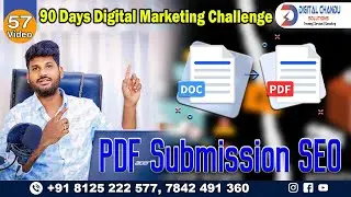 [SEO Telugu]: how to convert doc to pdf in pc | pdf submission off page seo | Digital Chandu Telugu