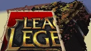 League of Legends - 30hours Time-Lapse - Pixel Art with Minecraft Map