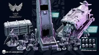 War For Humanity | 3D Printing STL Files of 50+ Sci-Fi Miniatures