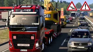 ETS2 ACHTUNG: Schwertransport steht im STAU I Volvo FH 2022 [2730] EURO TRUCK SIMULATOR 2