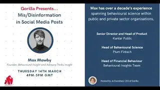 Gorilla Presents - Mis/Disinformation in Social Media Posts