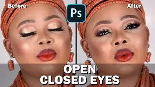 How to open closed eyes in adobe photoshop cc.