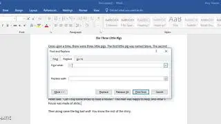 Find and Replace Tutorial: Microsoft Word 2016
