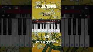 JVKE - Golden Hour ( lyrics ) / pianocover / 