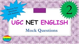 PYQ 2| UGC net english literature| Ugc net english previous year questions| ugc net english #tetlm