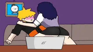 Hinate wants Naruto's attention (animation)