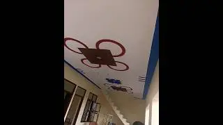 celing ka design kaise l Pop  ka colourful 