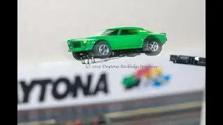 "Crazy Cooter" Davenport Races the Duke Boys and the General Lee (Ben Jones Slot Car Tribute)