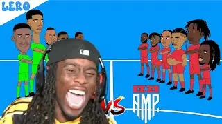 KAI CENAT REACTION: AMP vs BETASQUAD football match (ANIMATED)
