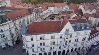 Ljubljana from Potensic AtomSE drone, 29 Nov 2023. Любляна с дрона, ноябрь 2023